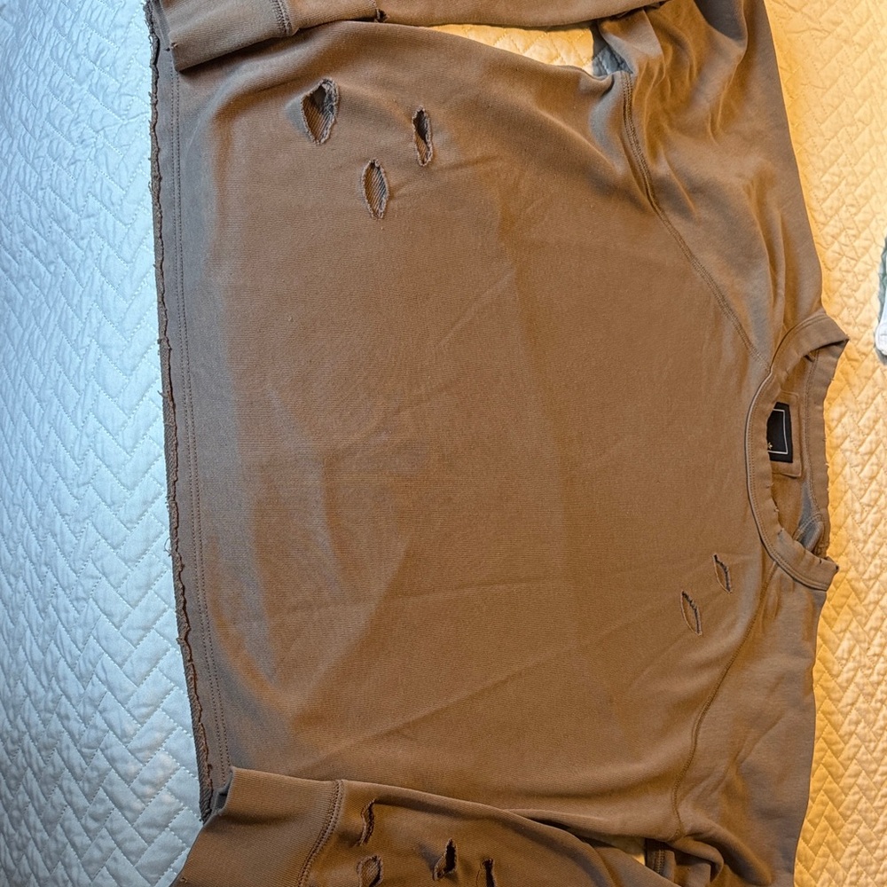 Distressed Brown Sweatshirt